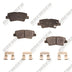REAR CERAMIC PADS BREMSEN SOLUTION KIA SOUL EV - AFTERMARKET - PART NUMBER: BCD1813