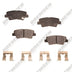REAR CERAMIC PADS BREMSEN KIA SOUL EV - AFTERMARKET - PART NUMBER: BCD1594