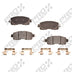 FRONT SEMI METALLIC PADS PRO FUSION SOLUTION NISSAN LEAF - AFTERMARKET - PART NUMBER: PMD1650S