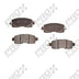 FRONT SEMI METALLIC PADS PRO FUSION NISSAN LEAF - AFTERMARKET - PART NUMBER: PMD1650