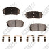 FRONT SEMI METALLIC PADS PRO FUSION SOLUTION KIA SOUL EV - AFTERMARKET - PART NUMBER: PMD1295S
