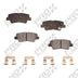 PLAQUETTE SEMI-METAL PROFUSION & KIA SOUL EV - AFTERMARKET - PART NUMBER: PMD1813S