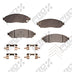 FRONT SEMI METALLIC PADS PRO FUSION SOLUTION NISSAN LEAF - AFTERMARKET - PART NUMBER: PMD1548S