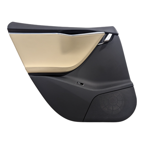 TESLA MODEL S ENSEMBLE DE GARNITURE DE PORTE ARRIERE GAUCHE PUREAR/PUR/PVCA TAN 6006133-09-K