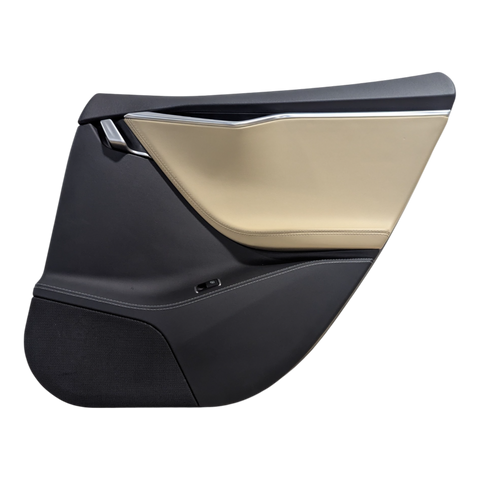 TESLA MODEL S ENSEMBLE DE GARNITURE DE PORTE ARRIERE DROITE PUREAR/PUR/PVCA TAN 1008105-09-K