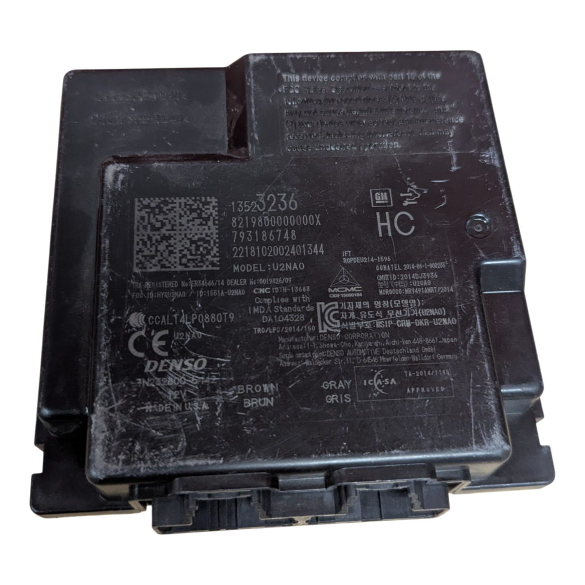 CHEVROLET BOLT EV KEYLESS ENTRY CONTROL MODULE 13523236