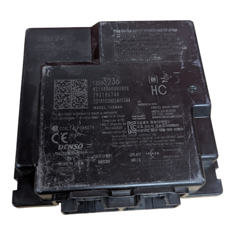 CHEVROLET BOLT EV KEYLESS ENTRY CONTROL MODULE 13523236