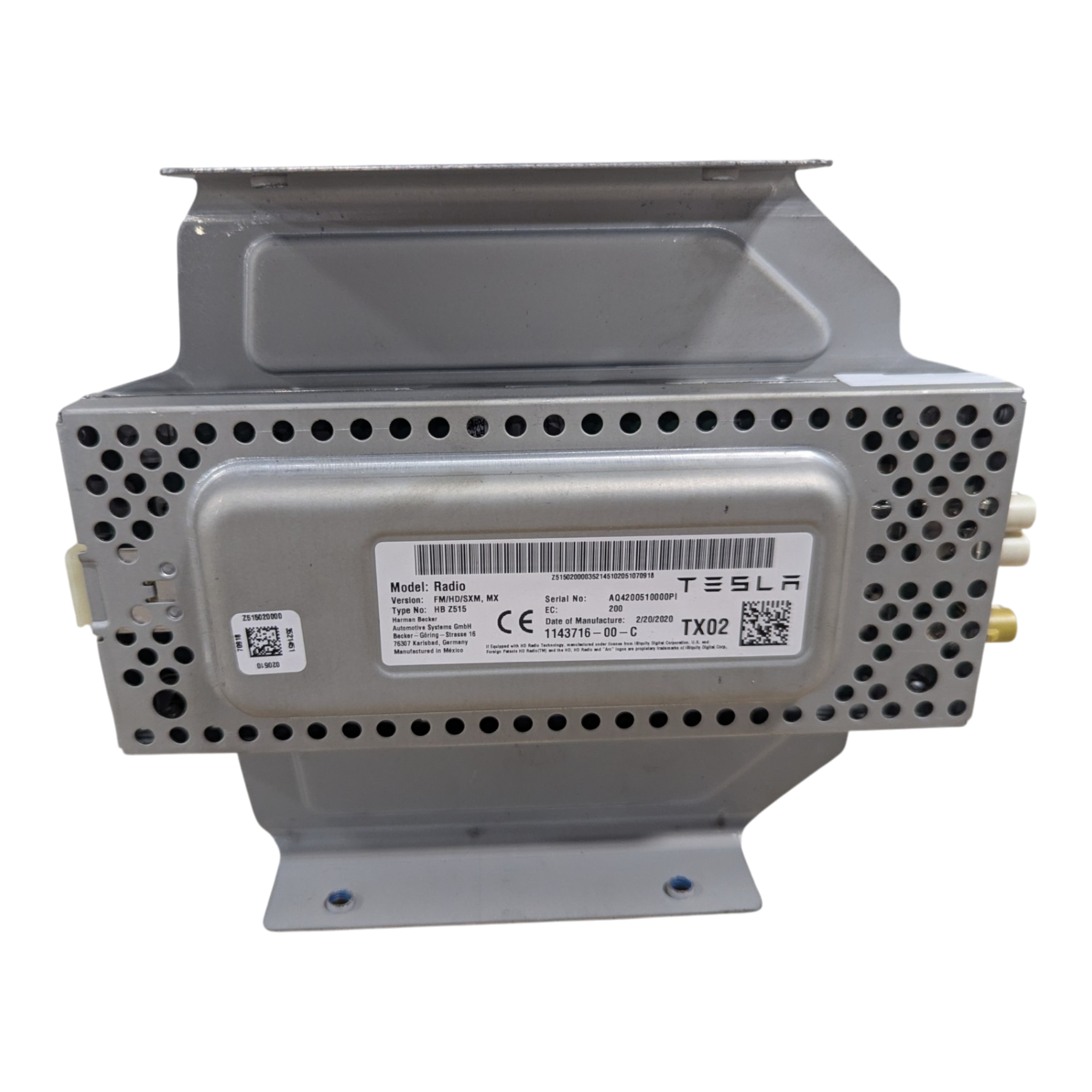 RADIO TESLA MODEL X, FM/HD/XM 1143716-00-C