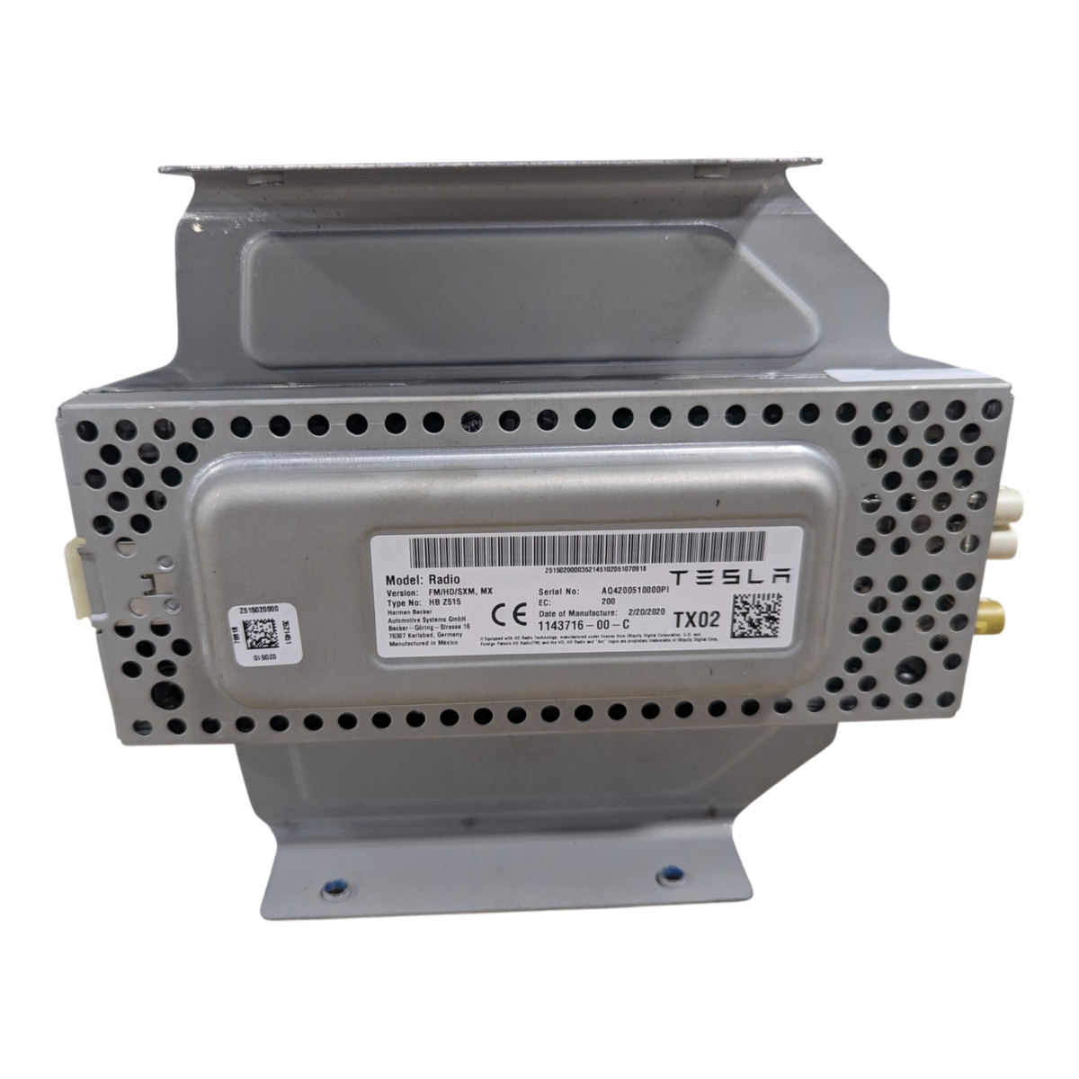 RADIO TESLA MODEL X, FM/HD/XM 1143716-00-C