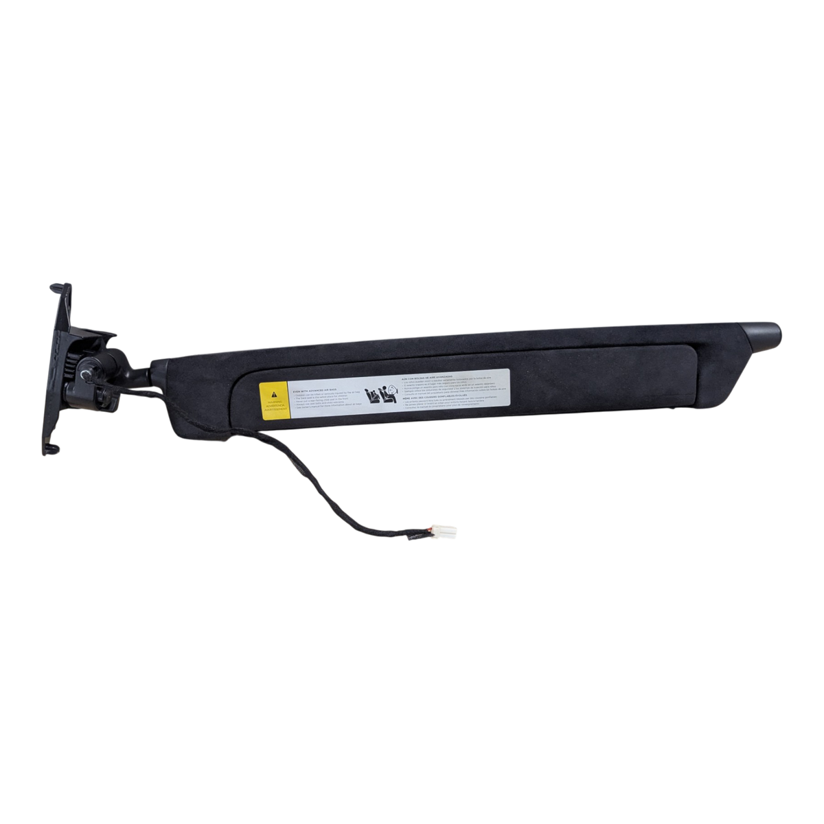 TESLA MODEL X ASSEMBLY SUN VISOR LEFT HAND ULTRASUEDE BLACK NA COMMON 1108417-86-E