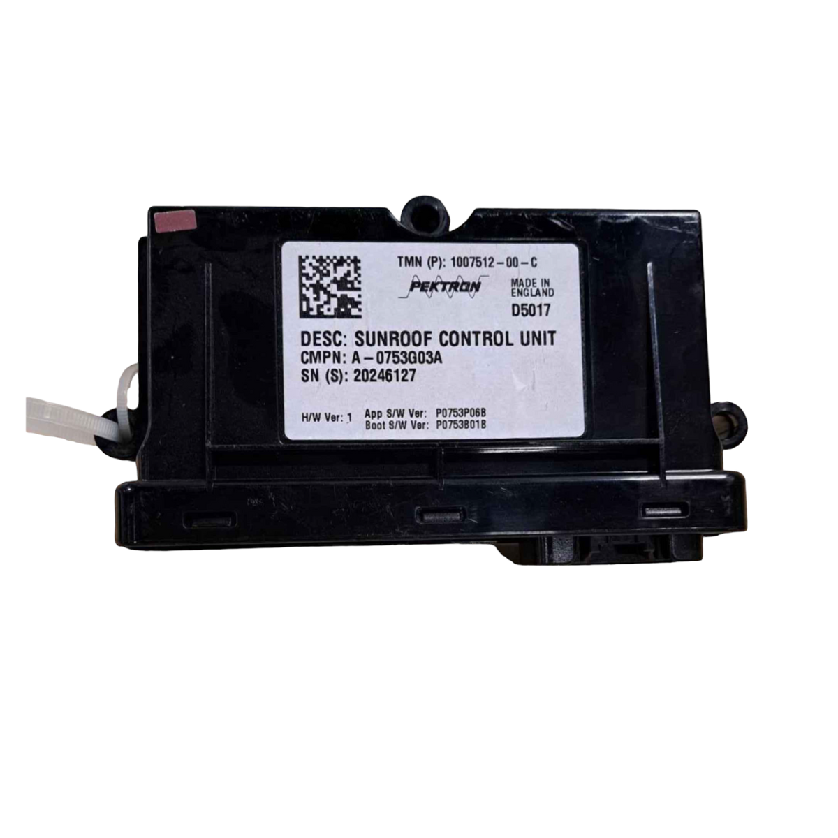 TESLA MODEL S  SUNROOF CONTROLLER, MODEL S 1007512-00-C