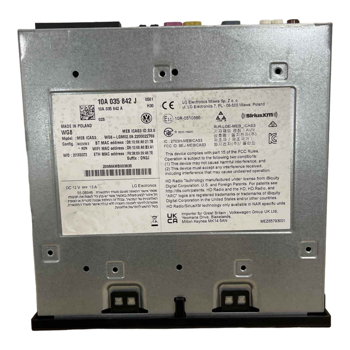 VOLKSWAGEN ID.4  MODULE 10A-635-842-J