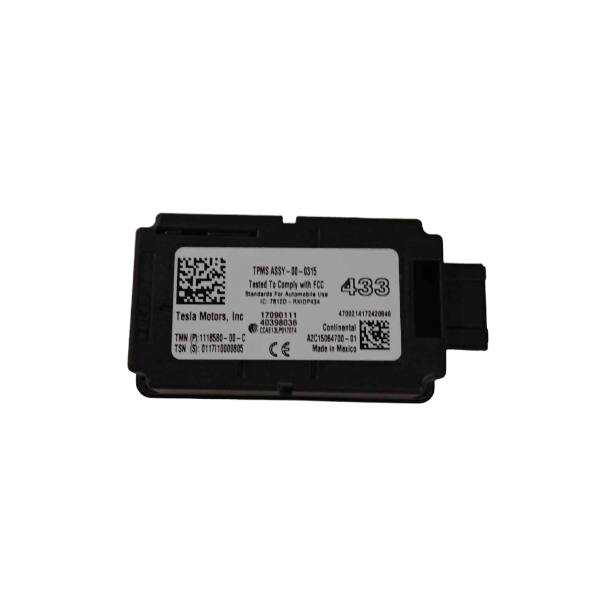 TESLA MODEL 3TPMS ECU RECEIVER 433 MHZ 1118580-00-C