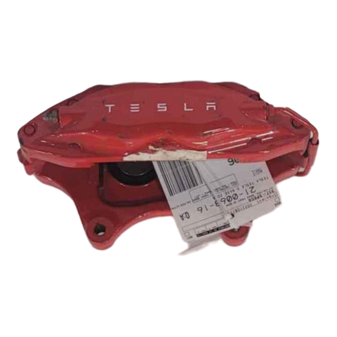 TESLA MODEL S  FRONT BRAKE CALIPER WITHOUT PADS - RED PERFORMANCE - LEFT 1007794-01-D